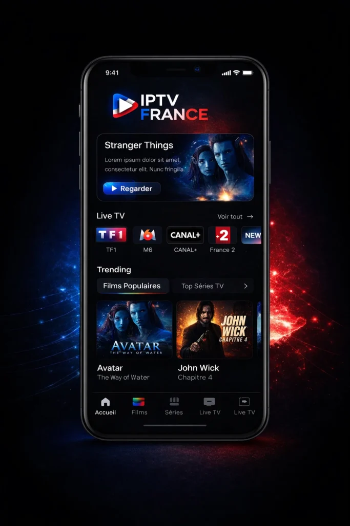 Application IPTV France sur smartphone Application IPTV France sur smartphone