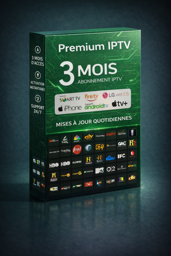 Abonnement IPTV 3 Mois