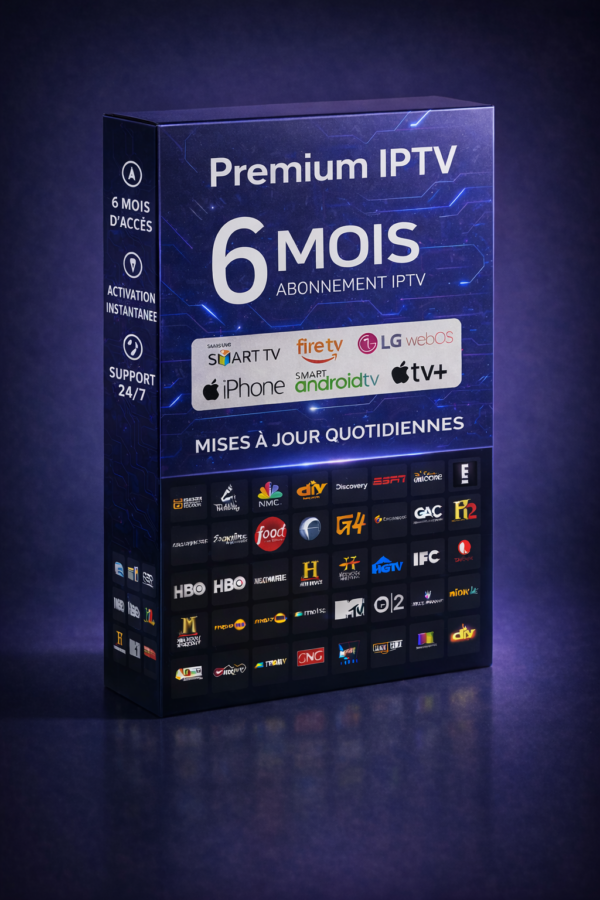 Abonnement IPTV 6 Mois