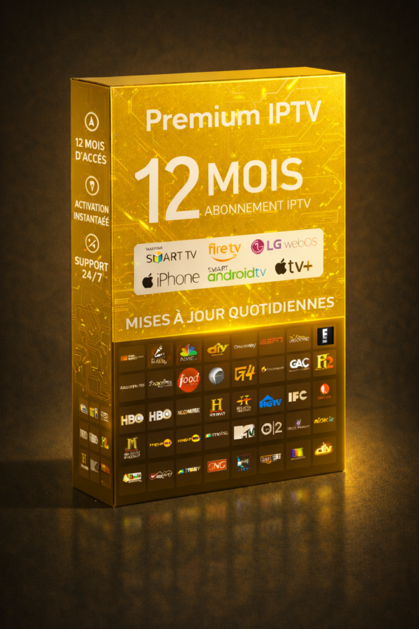 Abonnement IPTV 12 Mois